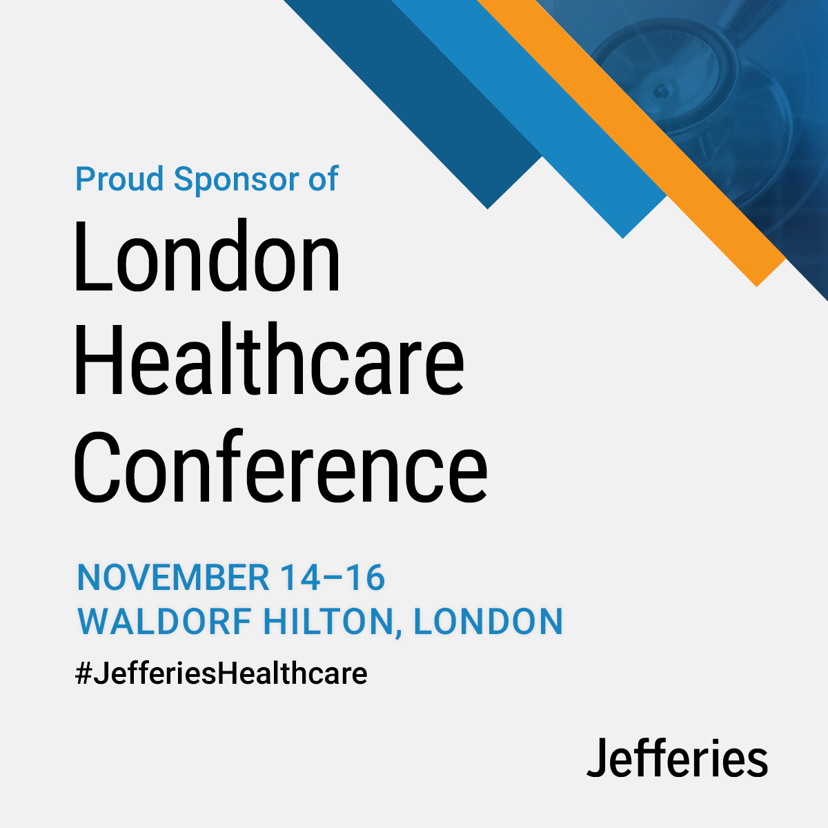 Jefferies London Healthcare Conference Sponsors 2023 Jefferies